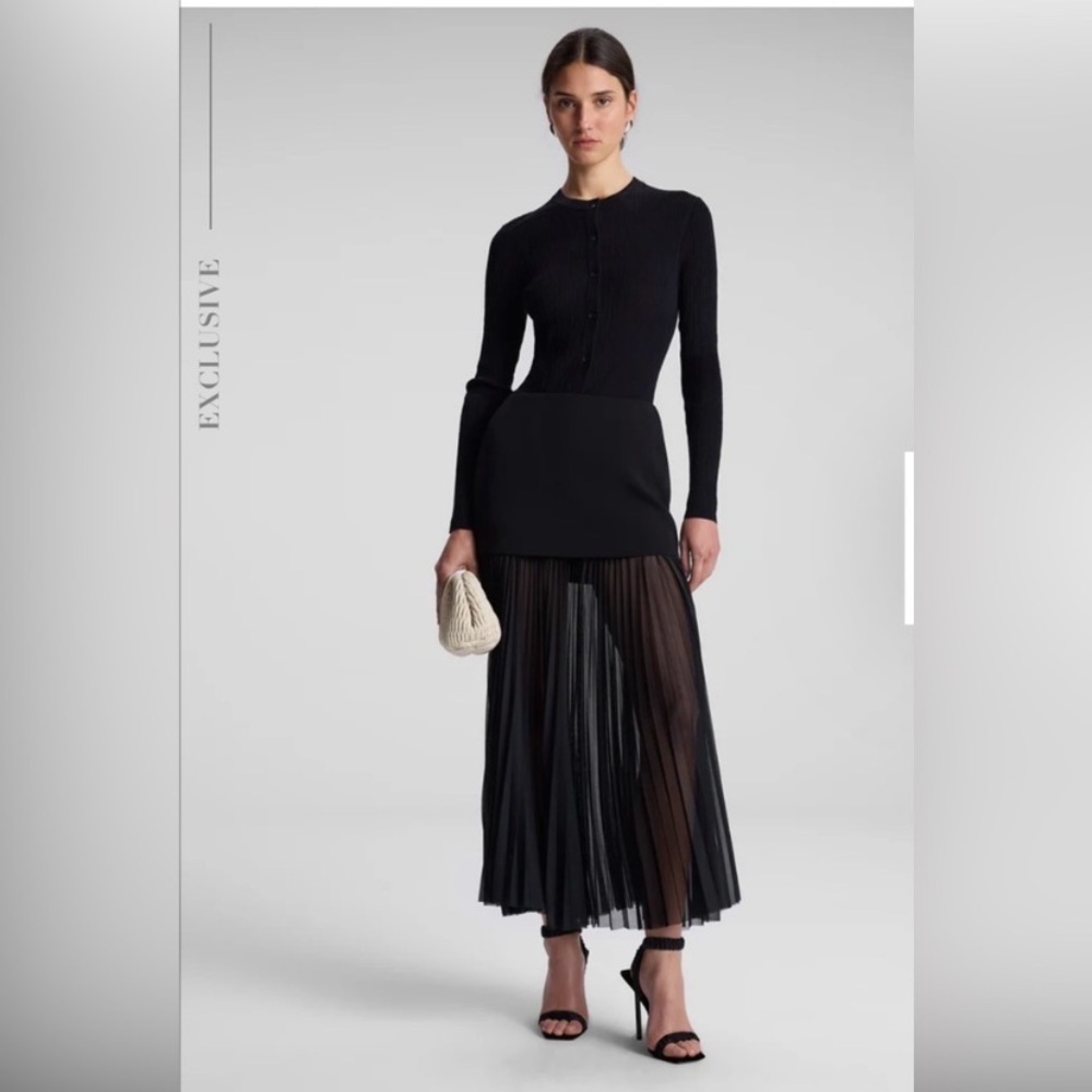 A.L.C Willa Pleated Maxi Skirt $495 - Picture 7 of 11